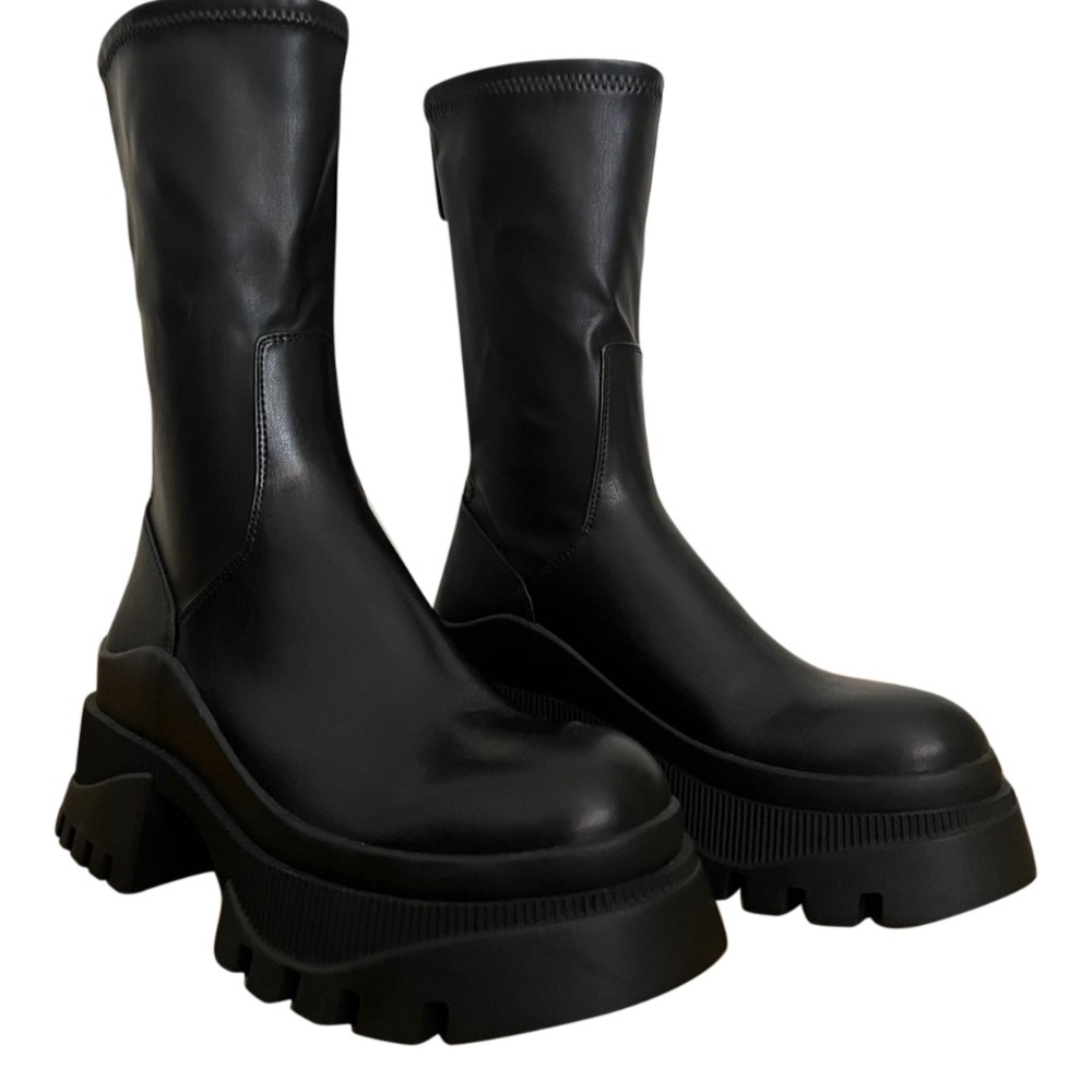 Zara Vegan Leather Ankle Boots